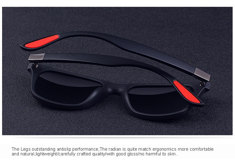 Unisex Classic Retro Rivet Polarized Lighter Design Square Frame Sunglasses Lighter Design Square Frame with UV Protection The Clothing Company Sydney