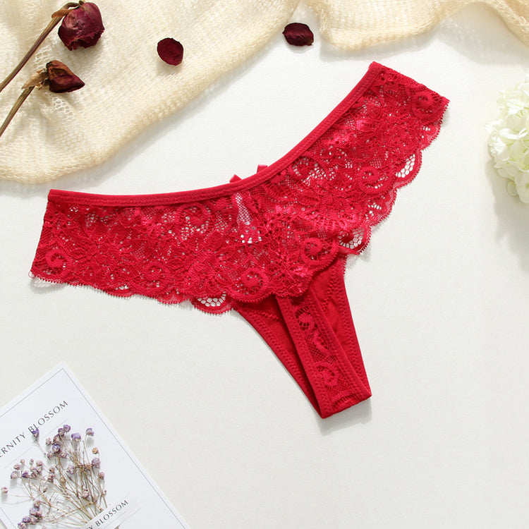 3 Piece Lace Sexy G-String Briefs Lingerie Low Waist Cotton T-back Female Underwear Panties The Clothing Company Sydney
