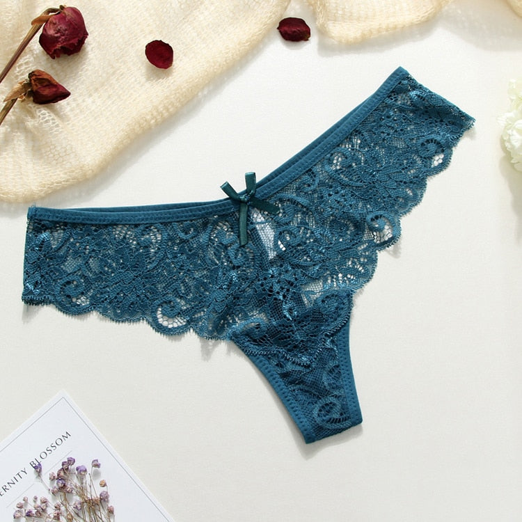 3 Piece Lace Sexy G-String Briefs Lingerie Low Waist Cotton T-back Female Underwear Panties The Clothing Company Sydney