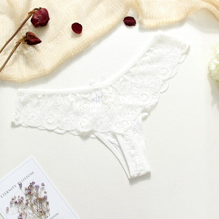 3 Piece Lace Sexy G-String Briefs Lingerie Low Waist Cotton T-back Female Underwear Panties The Clothing Company Sydney