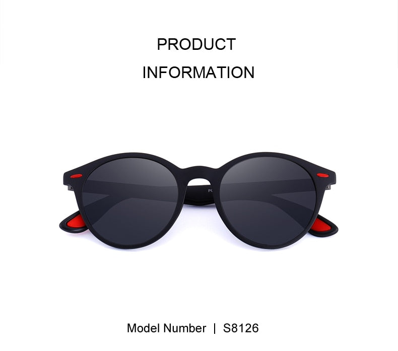 Designer Men's & Women's Classic Retro Rivet Polarized Sunglasses TR90 Legs Lighter Design Oval Frame UV400 Protection Polarized Sunglasses The Clothing Company Sydney