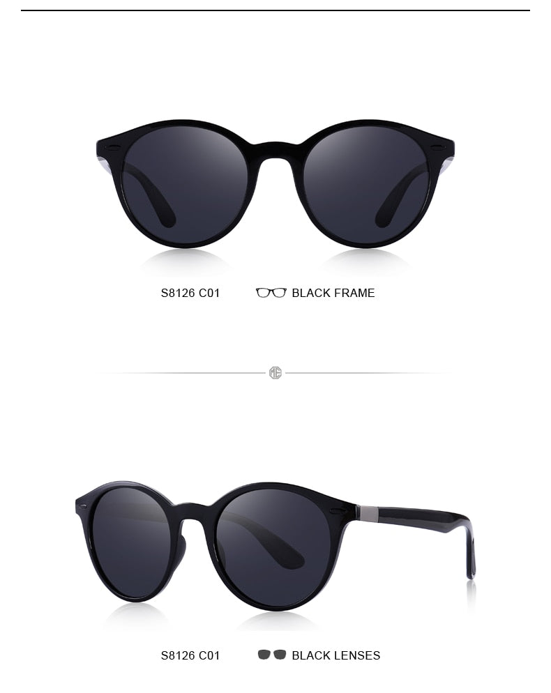 Designer Men's & Women's Classic Retro Rivet Polarized Sunglasses TR90 Legs Lighter Design Oval Frame UV400 Protection Polarized Sunglasses The Clothing Company Sydney