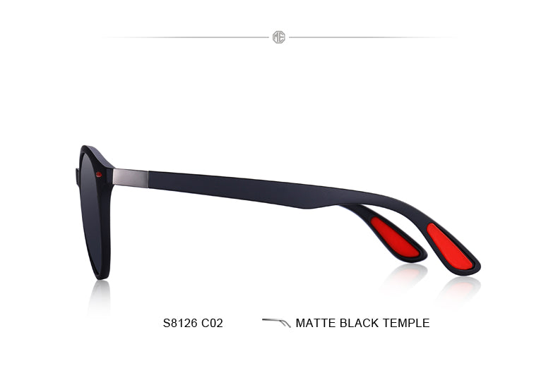 Designer Men's & Women's Classic Retro Rivet Polarized Sunglasses TR90 Legs Lighter Design Oval Frame UV400 Protection Polarized Sunglasses The Clothing Company Sydney