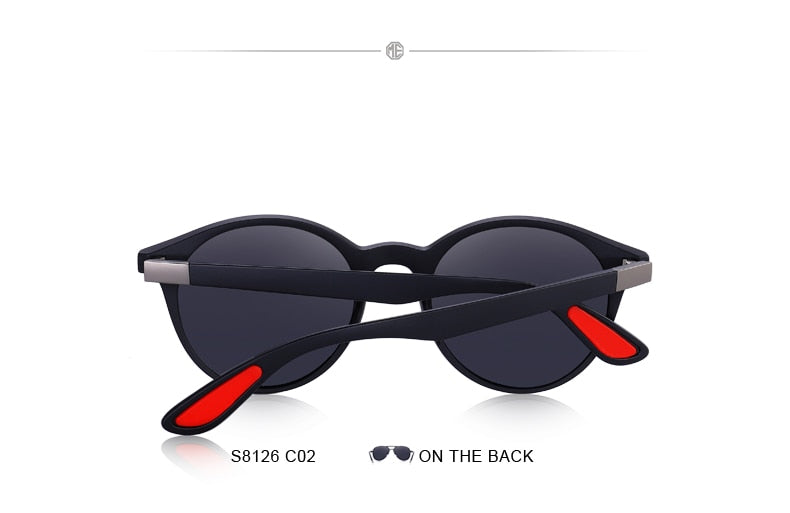 Designer Men's & Women's Classic Retro Rivet Polarized Sunglasses TR90 Legs Lighter Design Oval Frame UV400 Protection Polarized Sunglasses The Clothing Company Sydney