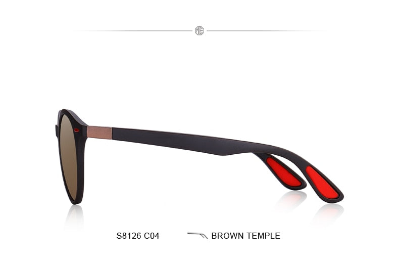 Designer Men's & Women's Classic Retro Rivet Polarized Sunglasses TR90 Legs Lighter Design Oval Frame UV400 Protection Polarized Sunglasses The Clothing Company Sydney