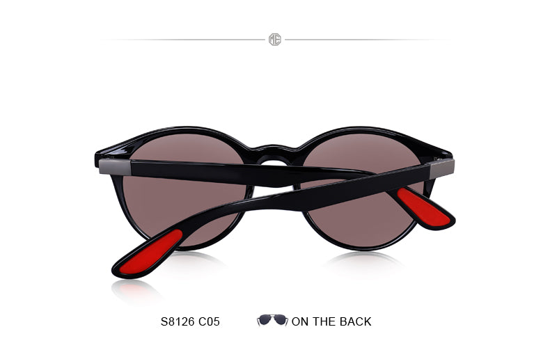 Designer Men's & Women's Classic Retro Rivet Polarized Sunglasses TR90 Legs Lighter Design Oval Frame UV400 Protection Polarized Sunglasses The Clothing Company Sydney