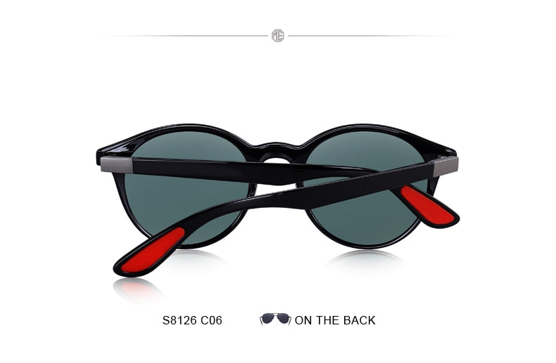 Designer Men's & Women's Classic Retro Rivet Polarized Sunglasses TR90 Legs Lighter Design Oval Frame UV400 Protection Polarized Sunglasses The Clothing Company Sydney