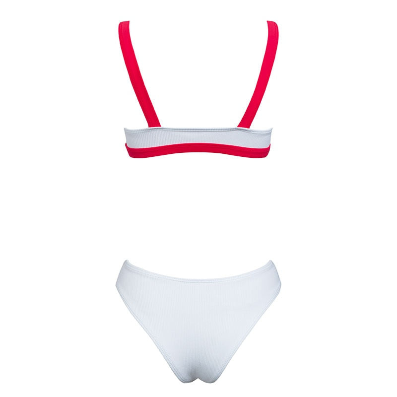 Bandeau push up buckle High waist Sports bathing suit Summer Brazilian micro bikini Thong G String Swimwear Swimsuit The Clothing Company Sydney