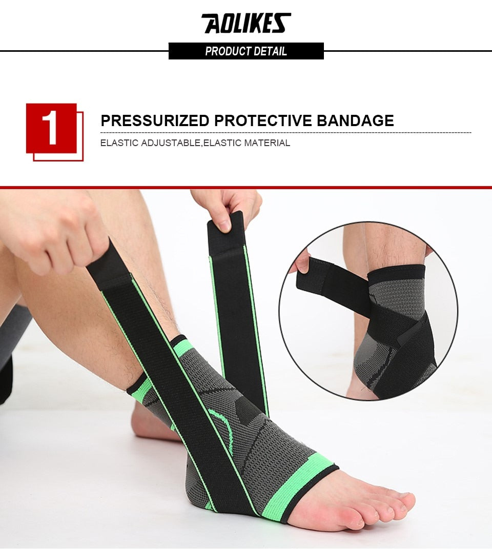 3D Weaving Elastic Nylon Strap Badminton Basketball Football Taekwondo Fitness Heel Protector Ankle Support Brace The Clothing Company Sydney