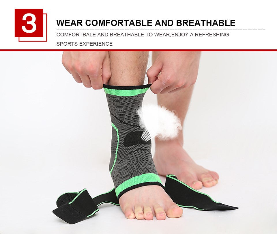 3D Weaving Elastic Nylon Strap Badminton Basketball Football Taekwondo Fitness Heel Protector Ankle Support Brace The Clothing Company Sydney