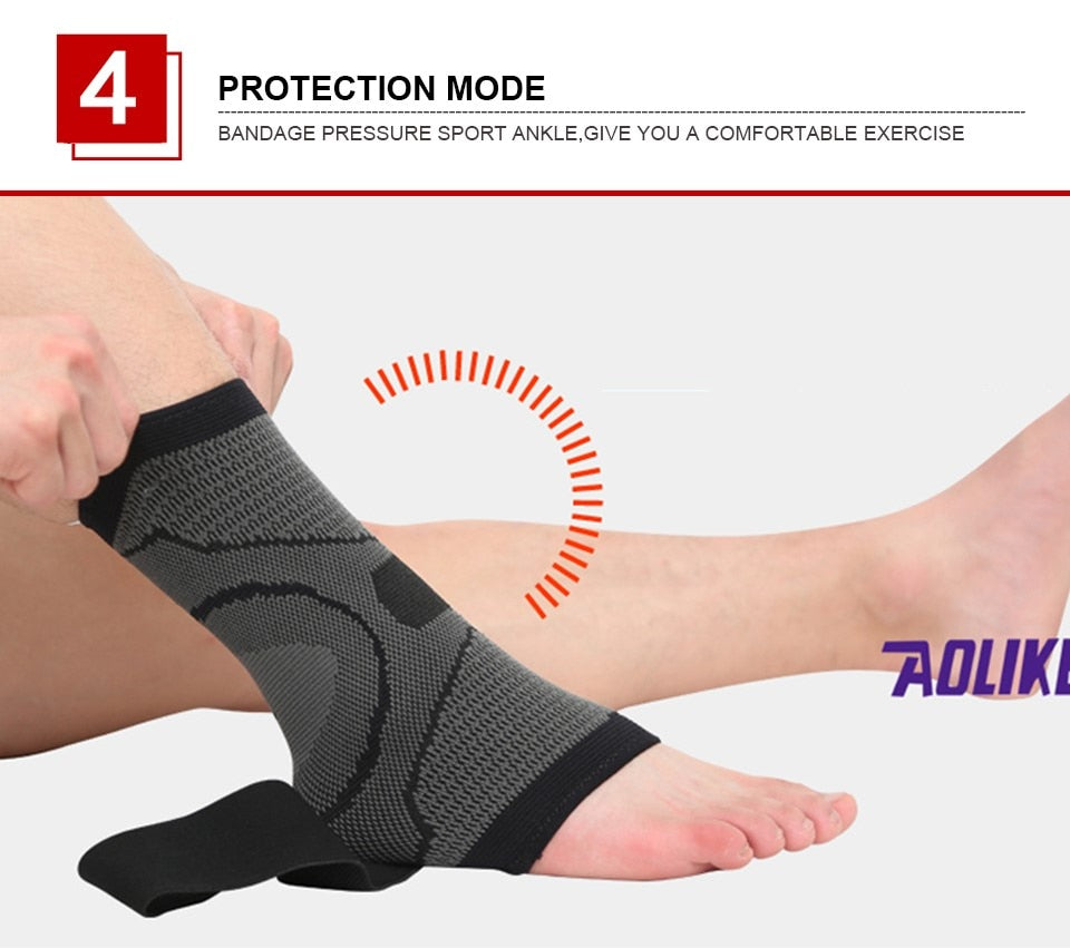 3D Weaving Elastic Nylon Strap Badminton Basketball Football Taekwondo Fitness Heel Protector Ankle Support Brace The Clothing Company Sydney