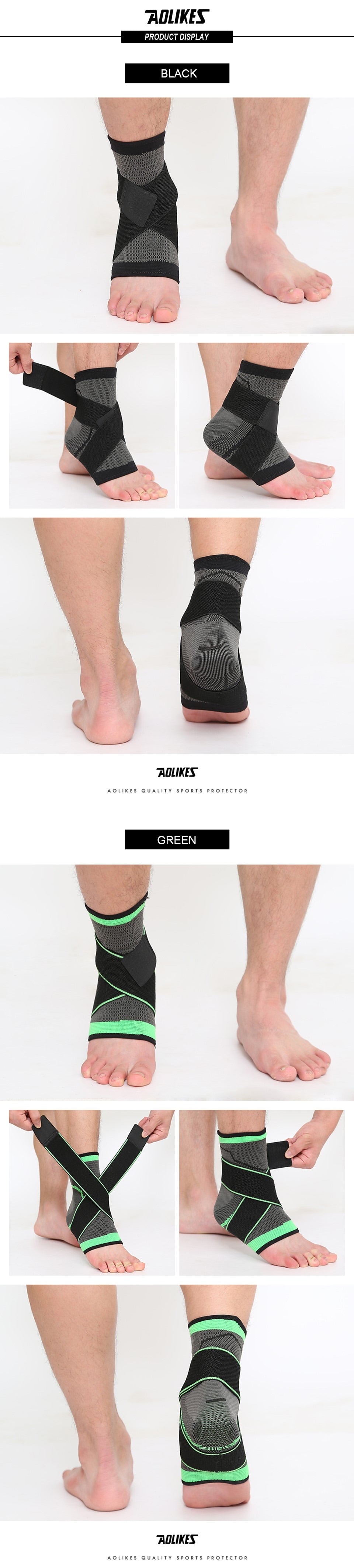 3D Weaving Elastic Nylon Strap Badminton Basketball Football Taekwondo Fitness Heel Protector Ankle Support Brace The Clothing Company Sydney