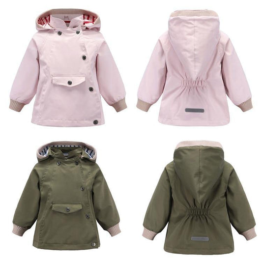 Boys Girls Waterproof Hooded With Pocket Cotton Lined Windbreaker Rain Children Kids Jackets The Clothing Company Sydney