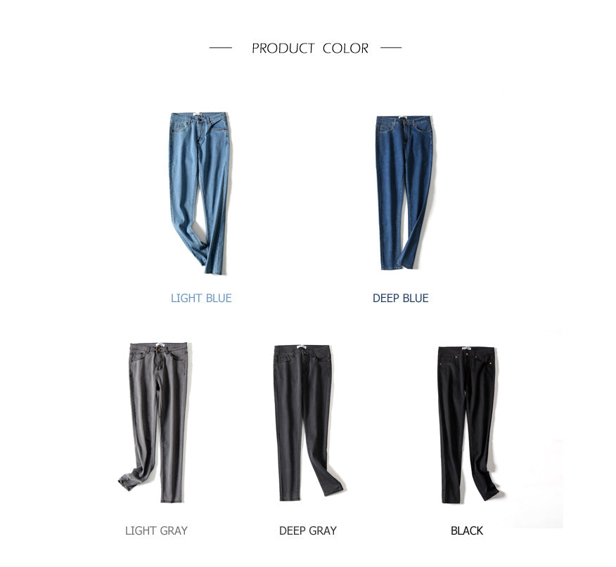 Vintage Fit High Waist  Elastic Denim Skinny Jeans Classic Pencil Pants The Clothing Company Sydney