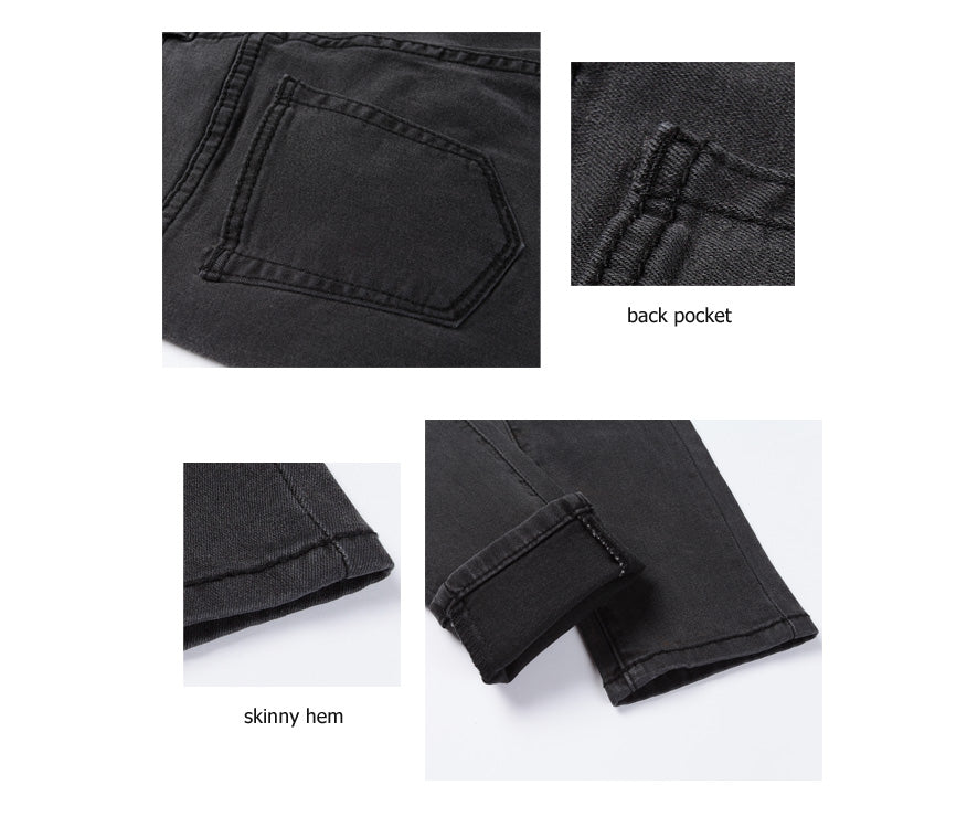 Vintage Fit High Waist  Elastic Denim Skinny Jeans Classic Pencil Pants The Clothing Company Sydney