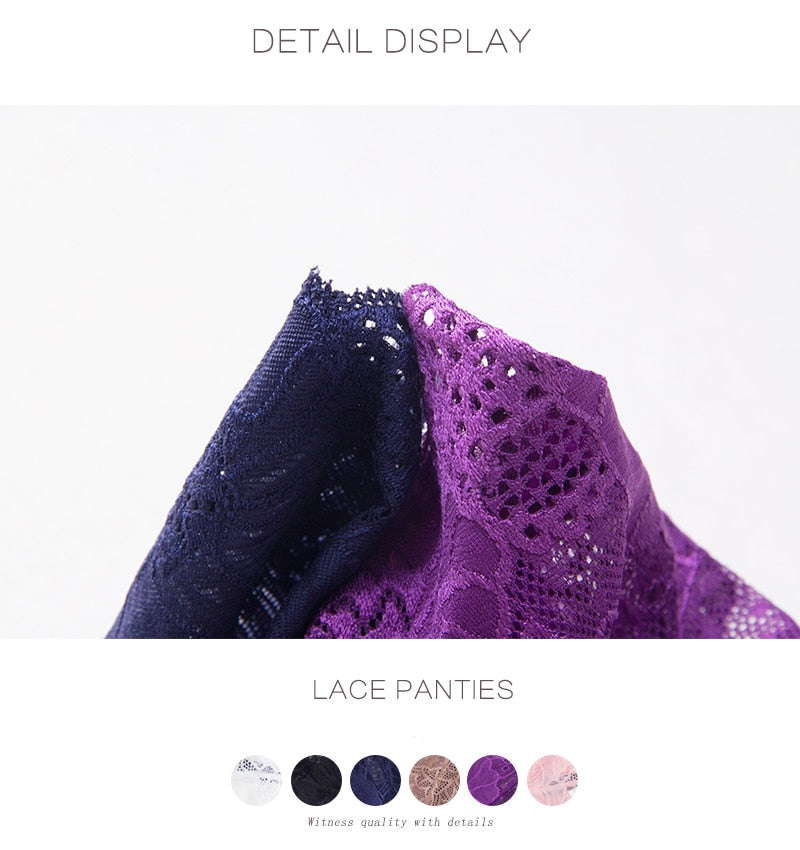 3 Pack Lace Panties Seamless Underwear Floral Cotton Mix Transparent Bikini Briefs The Clothing Company Sydney