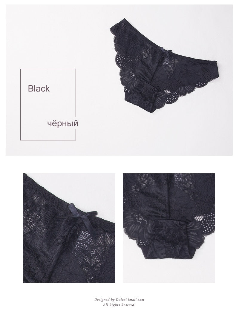 3 Pack Lace Panties Seamless Underwear Floral Cotton Mix Transparent Bikini Briefs The Clothing Company Sydney
