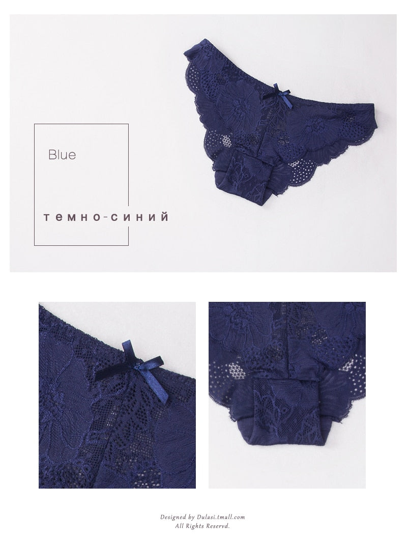 3 Pack Lace Panties Seamless Underwear Floral Cotton Mix Transparent Bikini Briefs The Clothing Company Sydney