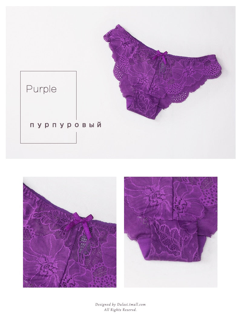 3 Pack Lace Panties Seamless Underwear Floral Cotton Mix Transparent Bikini Briefs The Clothing Company Sydney
