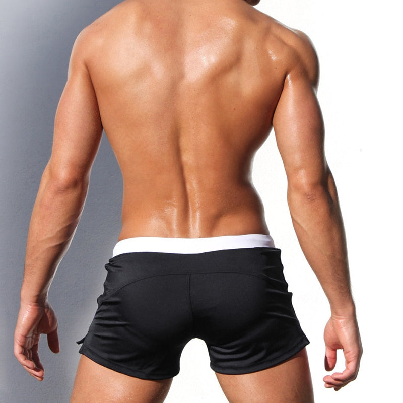 Low rise swimwear low  Male Beach swimming trunks shorts men boxer swimming trunks The Clothing Company Sydney