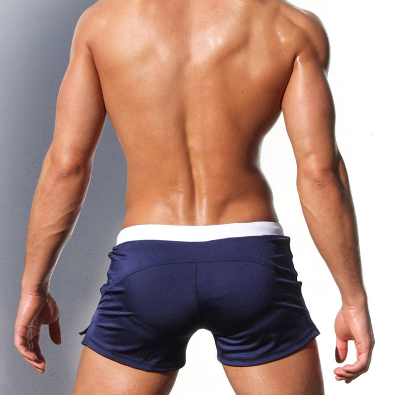 Low rise swimwear low  Male Beach swimming trunks shorts men boxer swimming trunks The Clothing Company Sydney