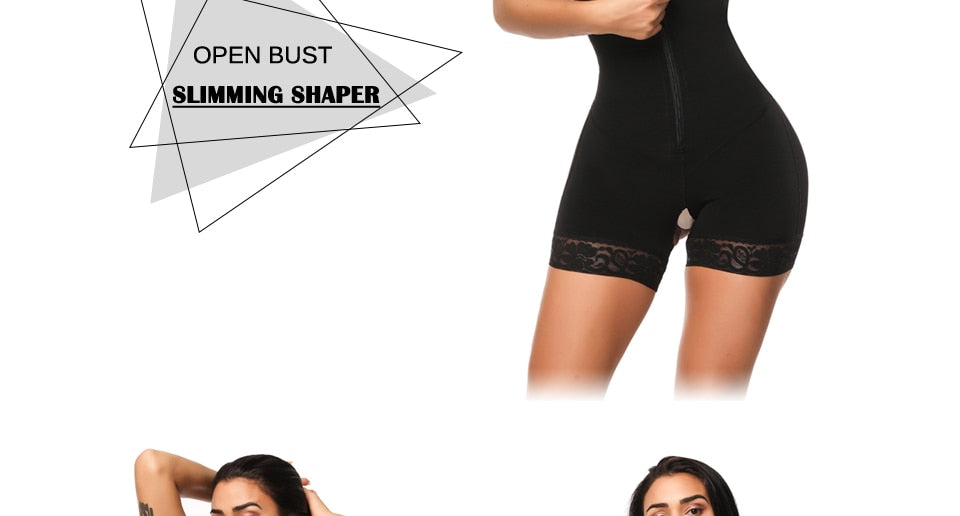 Clip and Zip Waist Lace Shaper Corset Control Shapewear Butt Lifter Strap Body Shaper Underwear Bodysuit Women The Clothing Company Sydney