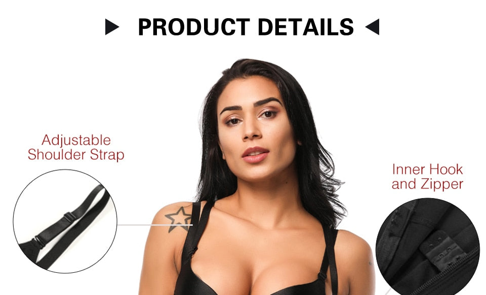 Clip and Zip Waist Lace Shaper Corset Control Shapewear Butt Lifter Strap Body Shaper Underwear Bodysuit Women The Clothing Company Sydney