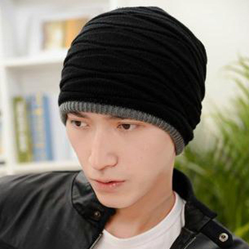 Beanies Knitted Men's Ladies Winter Men Caps Warm Fur Winter Beanie Fleece Knit Bonnet Hat The Clothing Company Sydney