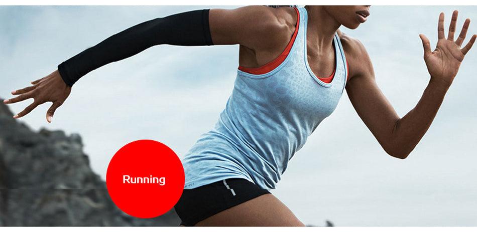 1PC Ice Fabric Summer UV Protection Running Basketball Volleyball Cycling Sunscreen Sports Arm Sleeve The Clothing Company Sydney
