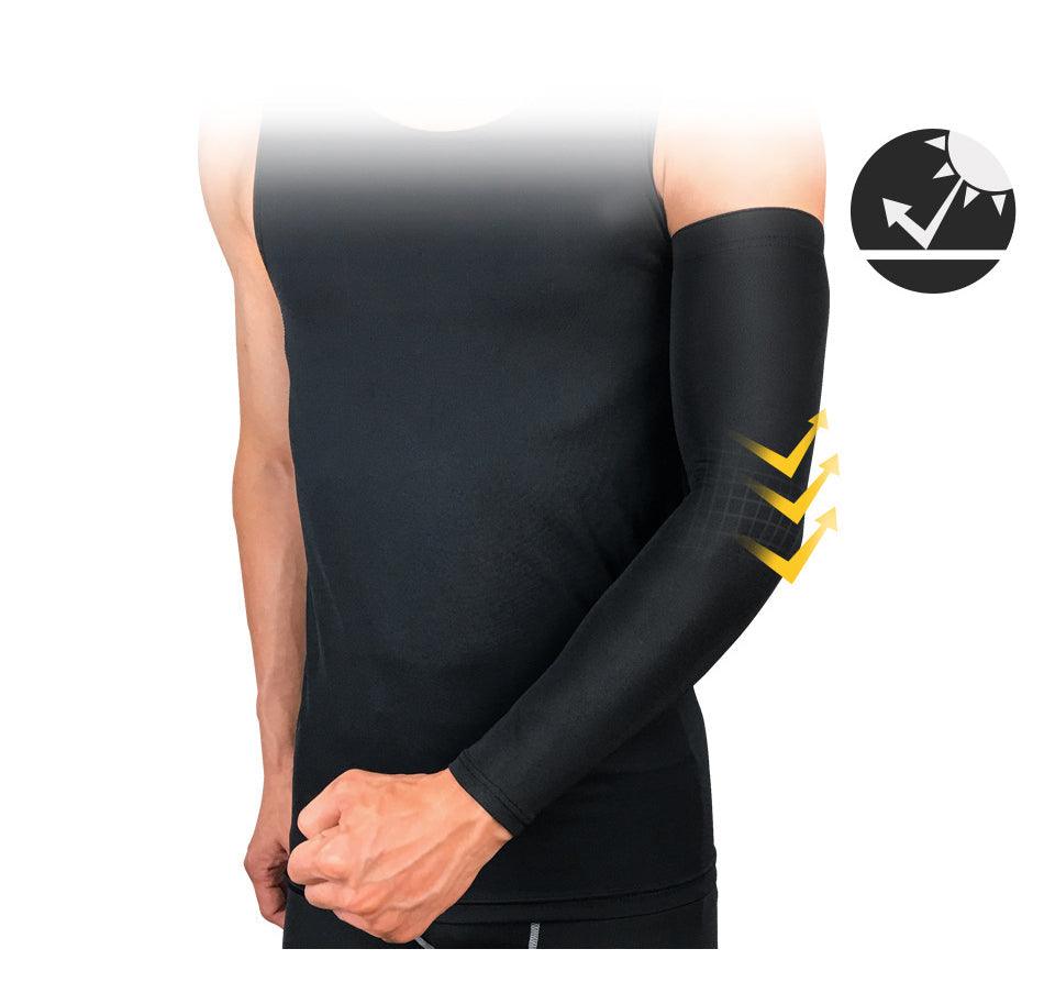 1PC Ice Fabric Summer UV Protection Running Basketball Volleyball Cycling Sunscreen Sports Arm Sleeve The Clothing Company Sydney