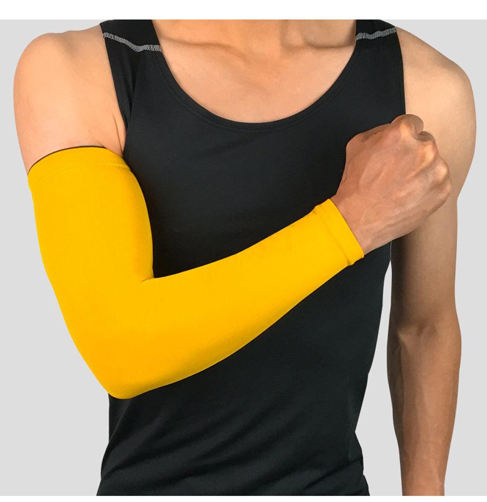 1PC Ice Fabric Summer UV Protection Running Basketball Volleyball Cycling Sunscreen Sports Arm Sleeve The Clothing Company Sydney
