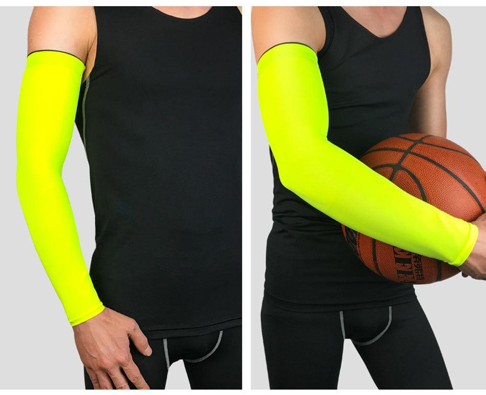1PC Ice Fabric Summer UV Protection Running Basketball Volleyball Cycling Sunscreen Sports Arm Sleeve The Clothing Company Sydney