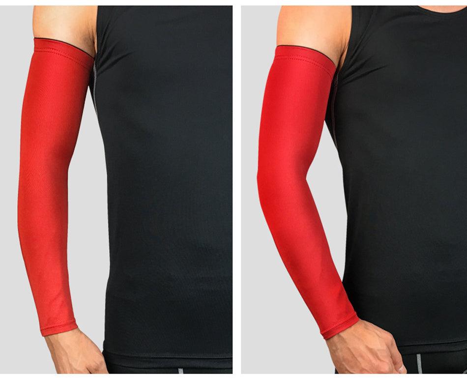 1PC Ice Fabric Summer UV Protection Running Basketball Volleyball Cycling Sunscreen Sports Arm Sleeve The Clothing Company Sydney