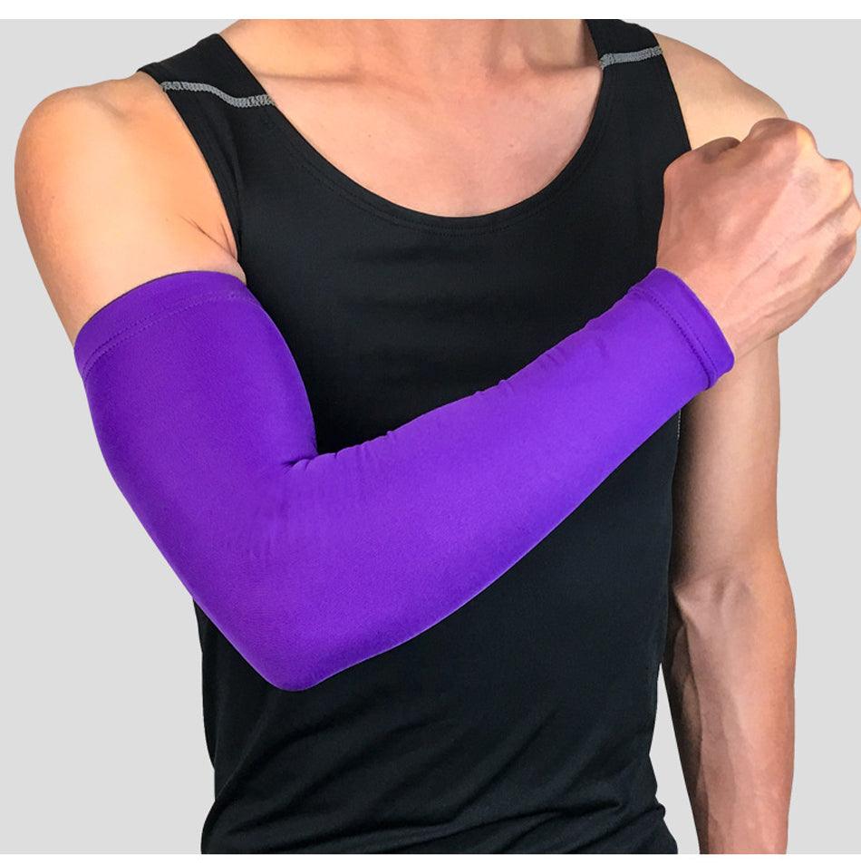 1PC Ice Fabric Summer UV Protection Running Basketball Volleyball Cycling Sunscreen Sports Arm Sleeve The Clothing Company Sydney