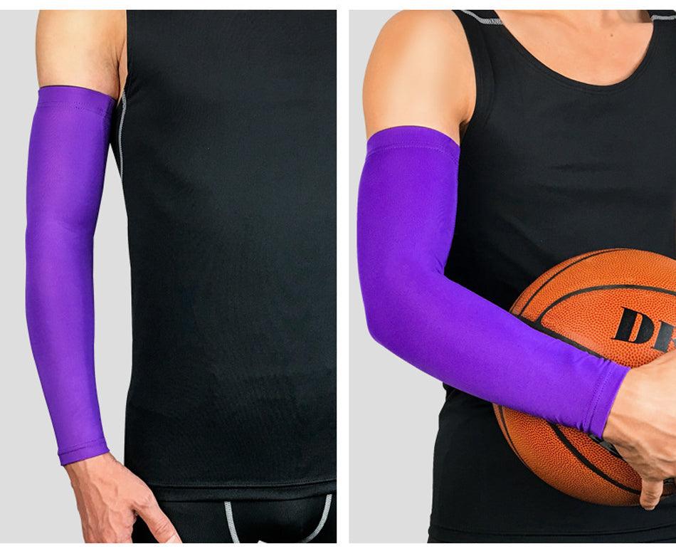 1PC Ice Fabric Summer UV Protection Running Basketball Volleyball Cycling Sunscreen Sports Arm Sleeve The Clothing Company Sydney