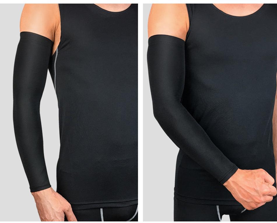 1PC Ice Fabric Summer UV Protection Running Basketball Volleyball Cycling Sunscreen Sports Arm Sleeve The Clothing Company Sydney