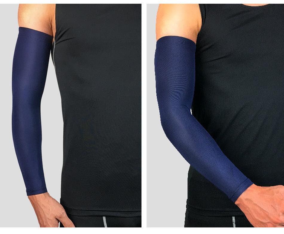 1PC Ice Fabric Summer UV Protection Running Basketball Volleyball Cycling Sunscreen Sports Arm Sleeve The Clothing Company Sydney