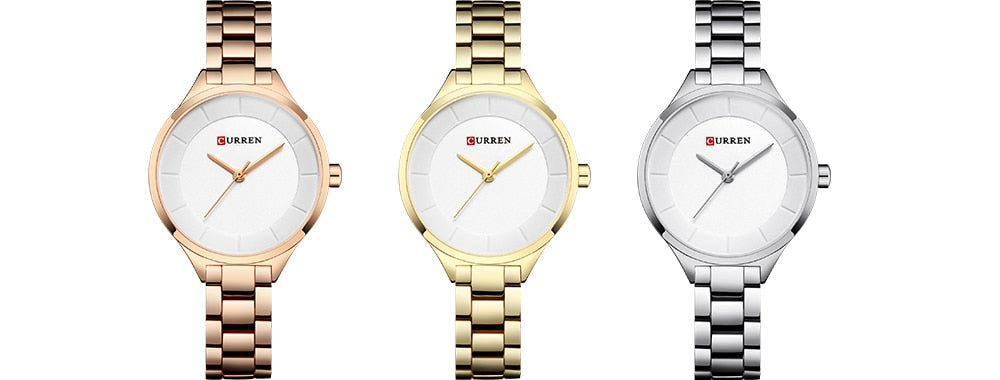 Top Brand Fashion Stainless Steel Band Quartz Wrist Watch Ladies Watches The Clothing Company Sydney