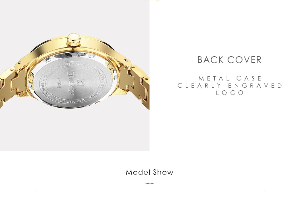 Top Brand Fashion Stainless Steel Band Quartz Wrist Watch Ladies Watches The Clothing Company Sydney