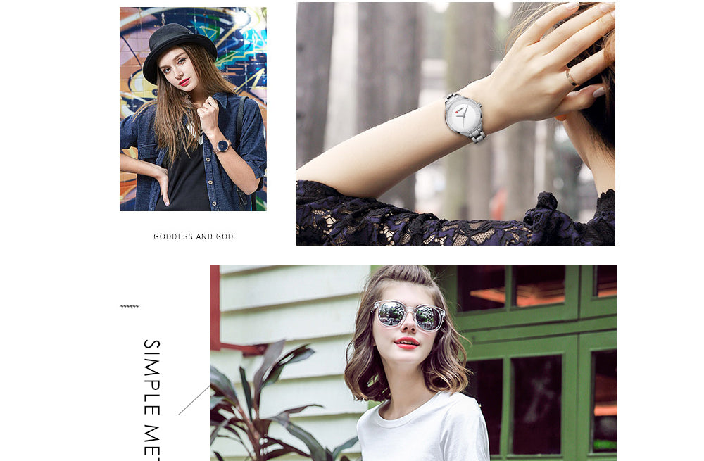 Top Brand Fashion Stainless Steel Band Quartz Wrist Watch Ladies Watches The Clothing Company Sydney