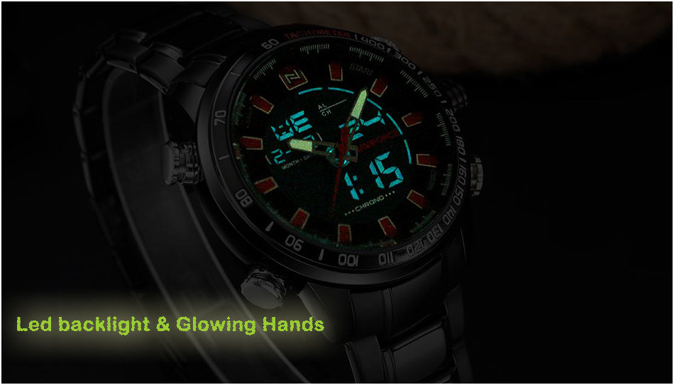 NAVIFORCE Mens Quartz Analog Watch Luxury Fashion Sport Wristwatch Waterproof Stainless Male Watches Clock Relogio Masculino The Clothing Company Sydney