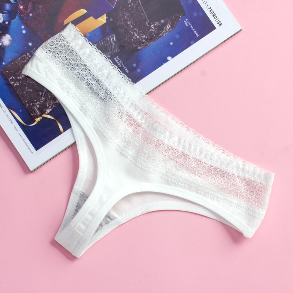 Cotton Lace Thong Seamless G-String Plus Size Briefs Panties Underwear Newest Lingerie The Clothing Company Sydney