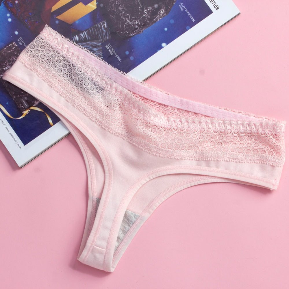 Cotton Lace Thong Seamless G-String Plus Size Briefs Panties Underwear Newest Lingerie The Clothing Company Sydney