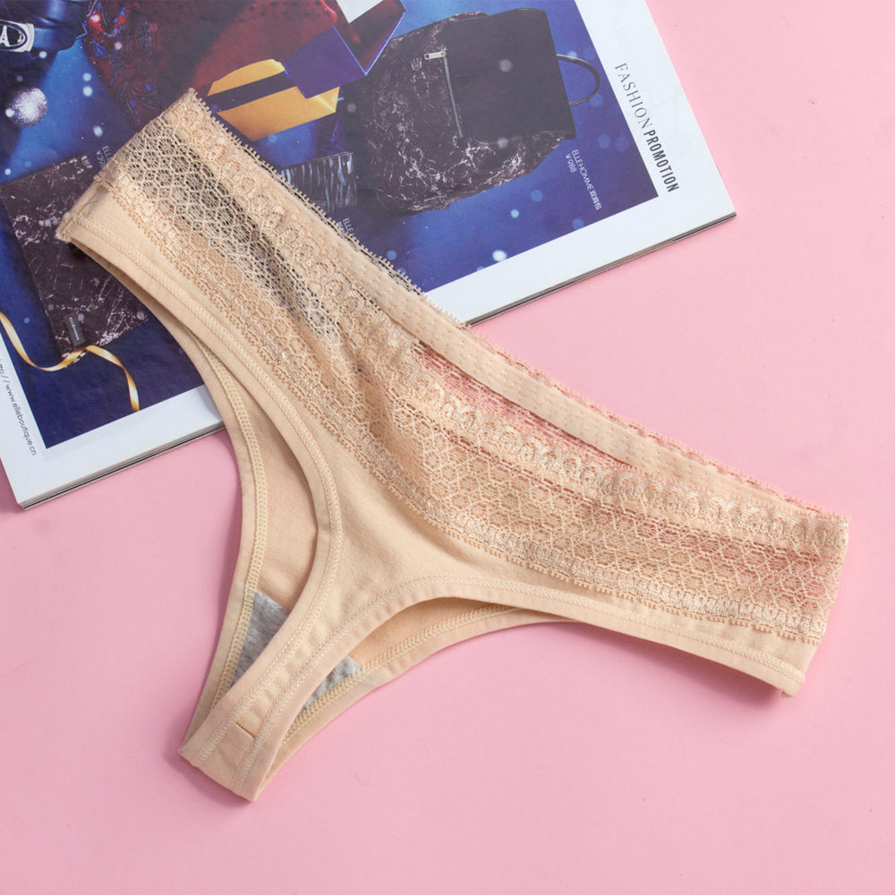 Cotton Lace Thong Seamless G-String Plus Size Briefs Panties Underwear Newest Lingerie The Clothing Company Sydney