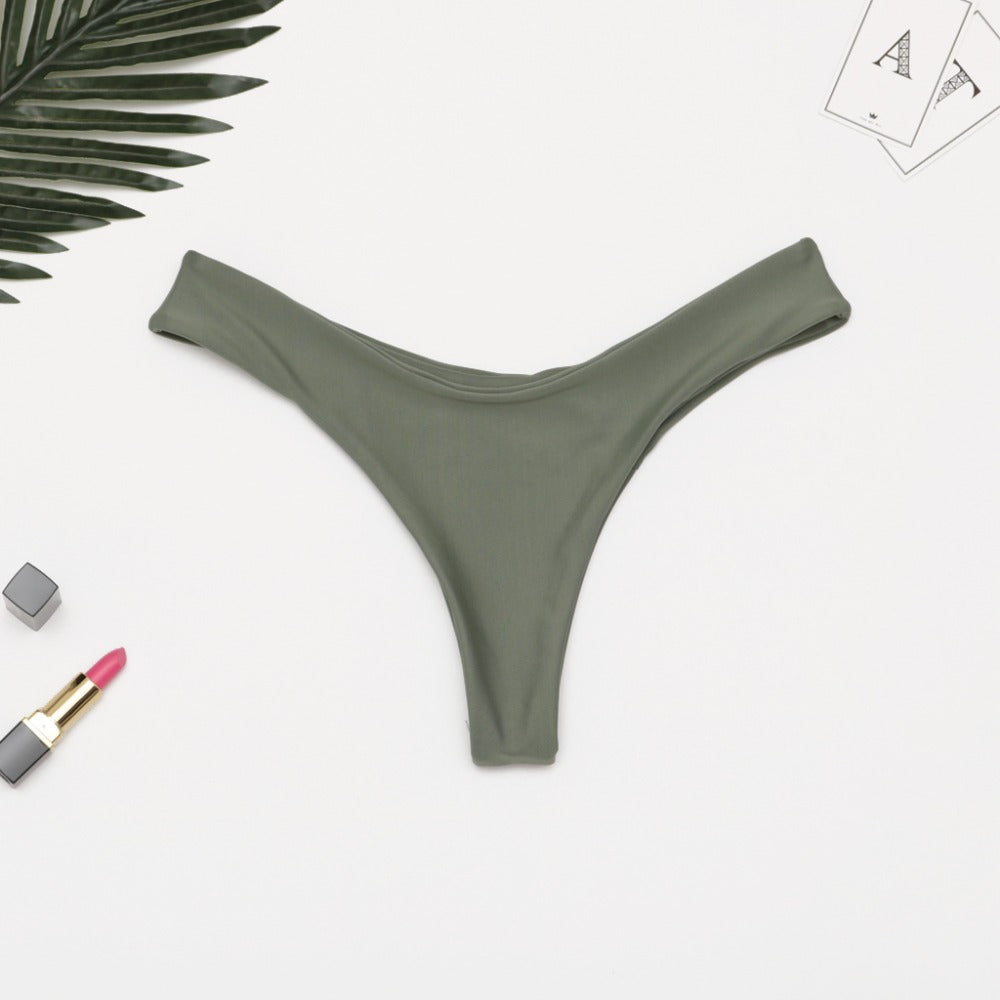 Brazilian Swimwear Women Briefs Thong Low Waist Swimsuit Bottom Solid Cheeky Bikini Bottom Swim Trunks The Clothing Company Sydney