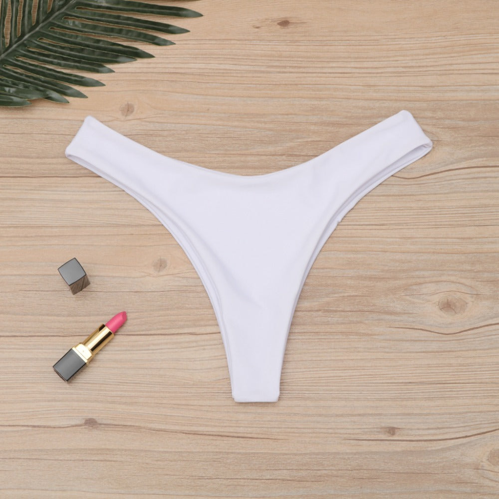 Brazilian Swimwear Women Briefs Thong Low Waist Swimsuit Bottom Solid Cheeky Bikini Bottom Swim Trunks The Clothing Company Sydney