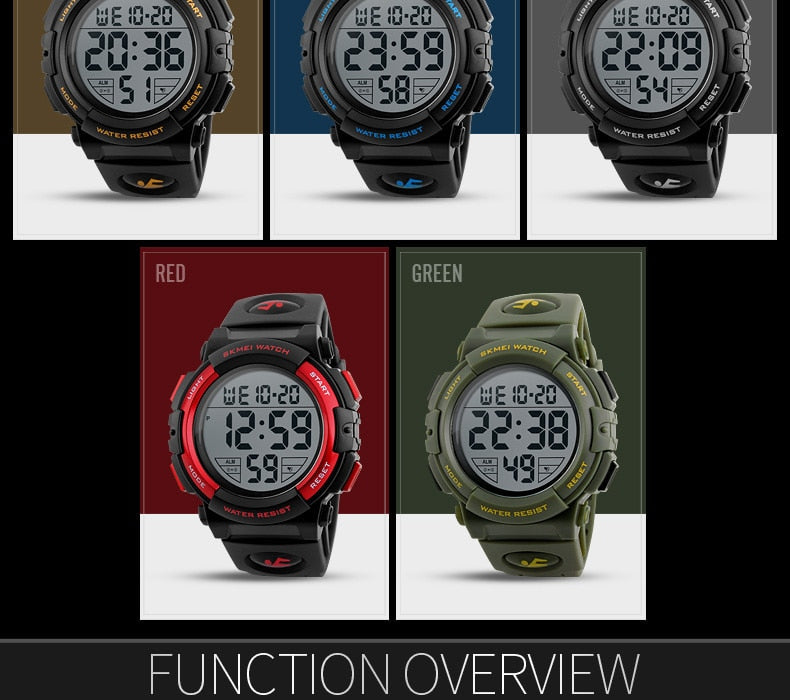 Men's Top Luxury Brand Sport Watch Electronic Digital 50M Waterproof Watches The Clothing Company Sydney