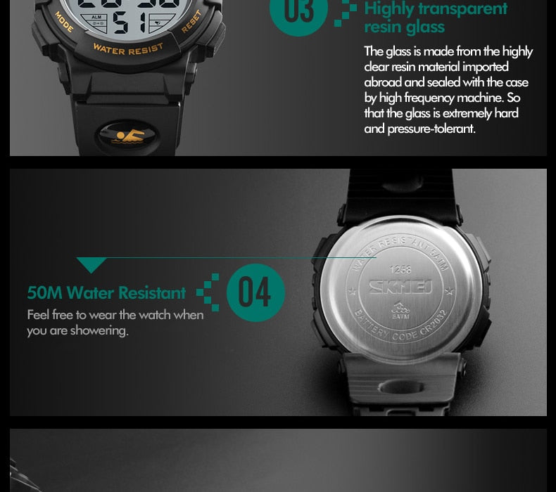 Men's Top Luxury Brand Sport Watch Electronic Digital 50M Waterproof Watches The Clothing Company Sydney