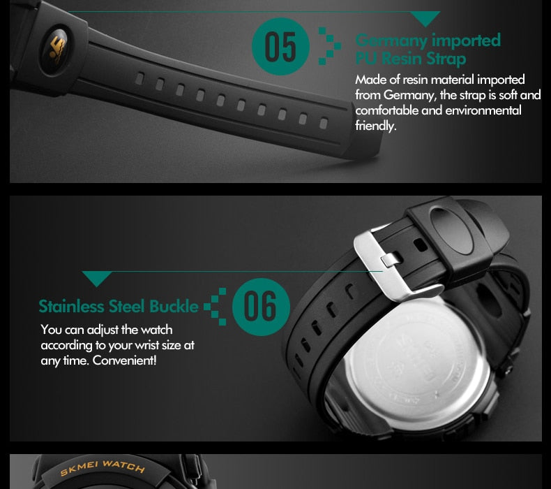Men's Top Luxury Brand Sport Watch Electronic Digital 50M Waterproof Watches The Clothing Company Sydney