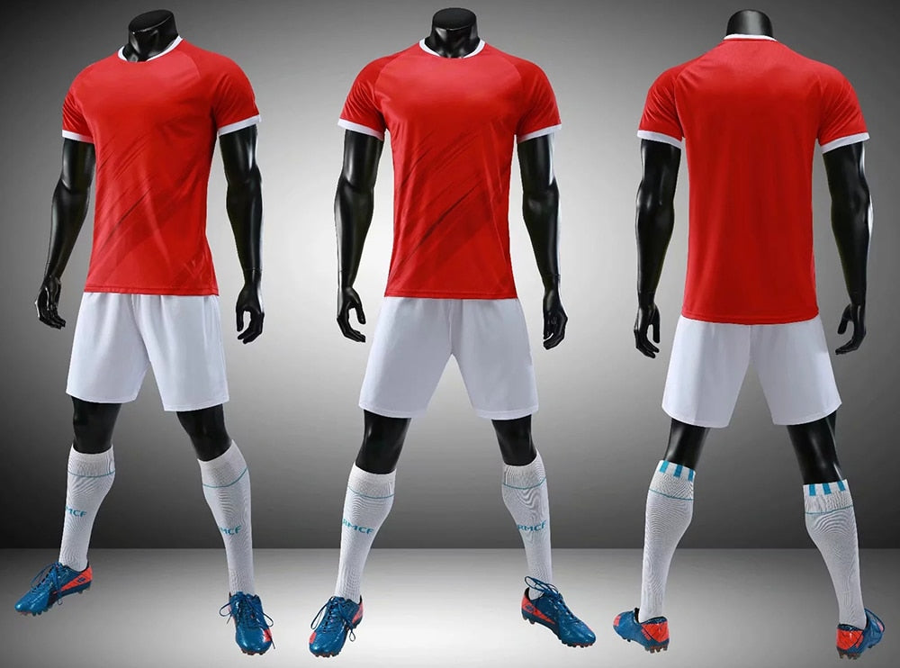 Custom Football Training Uniforms set Adult Soccer Jerseys suits Breathable shirts Short Slim Jerseys The Clothing Company Sydney